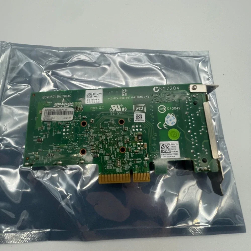 Dell Broadcom BCM5719 Quad-Port PCIe Gigabit Ethernet Network Interface Card TMG